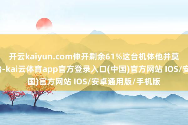 开云kaiyun.com伸开剩余61%这台机体他并莫得作念什么大更始-kai云体育app官方登录入口(中国)官方网站 IOS/安卓通用版/手机版