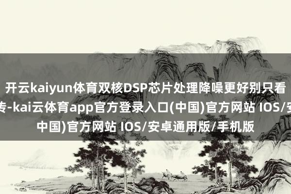 开云kaiyun体育双核DSP芯片处理降噪更好别只看“辅助降噪”的宣传-kai云体育app官方登录入口(中国)官方网站 IOS/安卓通用版/手机版