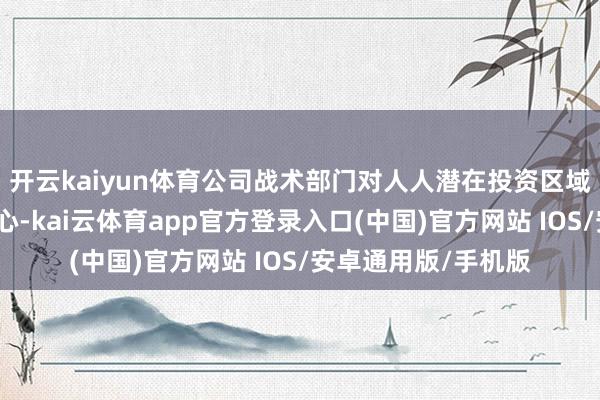 开云kaiyun体育公司战术部门对人人潜在投资区域和阛阓保握握续关心-kai云体育app官方登录入口(中国)官方网站 IOS/安卓通用版/手机版
